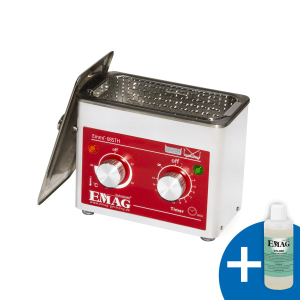 Emmi-08 STH Ultraschallreiniger aus Edelstahl mit Heizung
